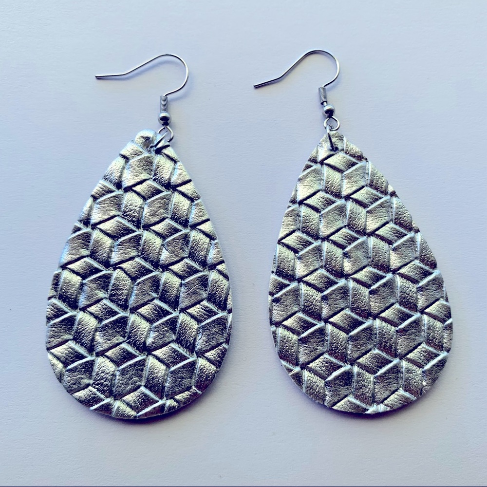 ‼️5/$20 Faux Leather Dangle earrings
